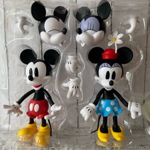 Disney 100 Collectible Mickey & Minnie Mouse Figurine Set